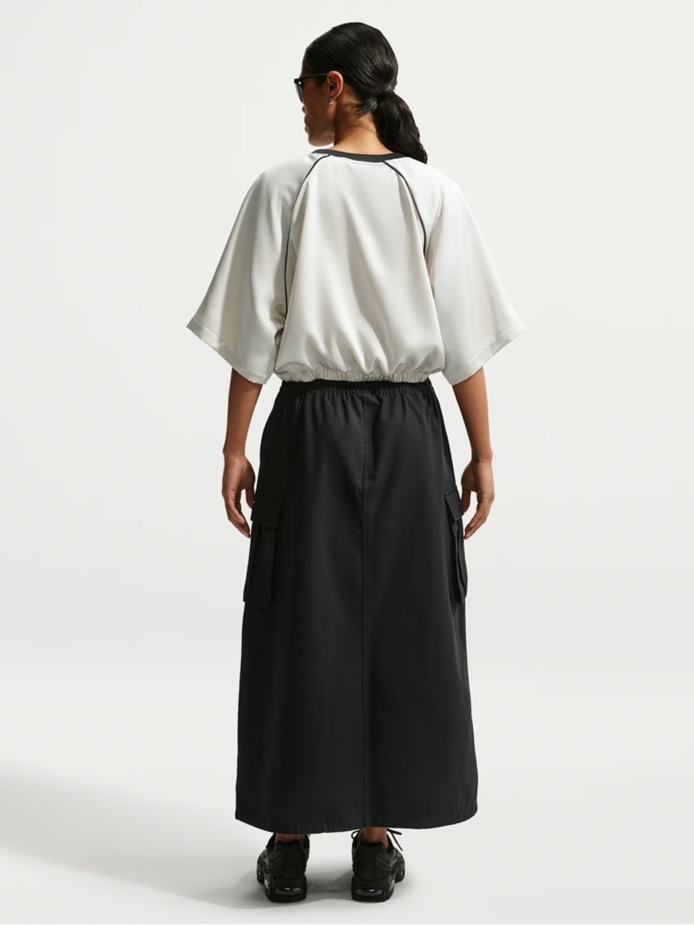 Nike Black Cargo Midi Skirt - Picture 3 of 10
